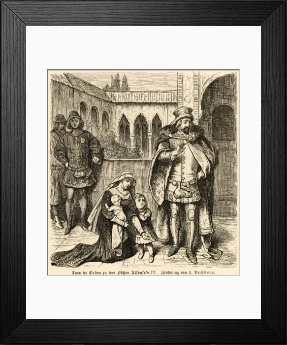 Framed Print : Ines De Castro & Alfonso Framed Print : Ines De Castro & Alfonso