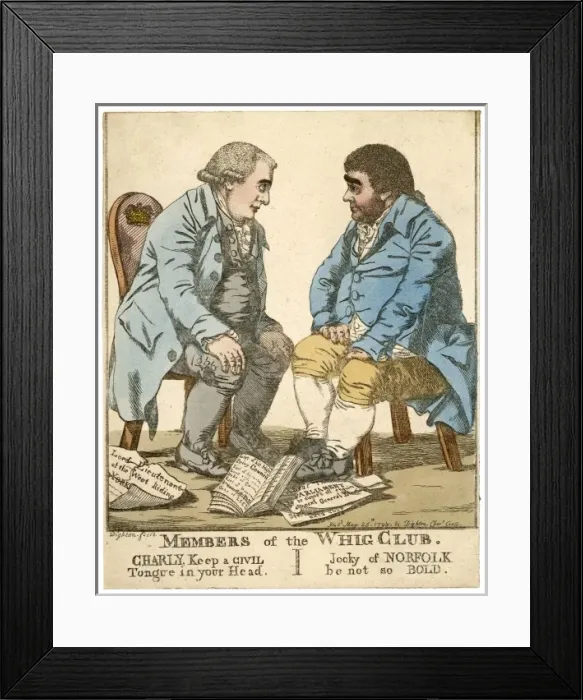 Framed Print : 1798 / CARTOON / WHIG CLUB Framed Print : 1798 / CARTOON / WHIG CLUB