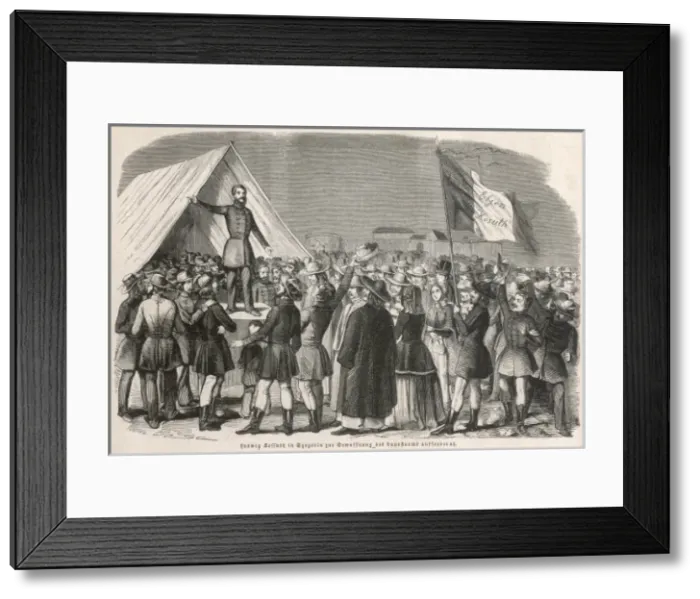 Framed Print : Kossuth / Hungary / 1848 Framed Print : Kossuth / Hungary / 1848