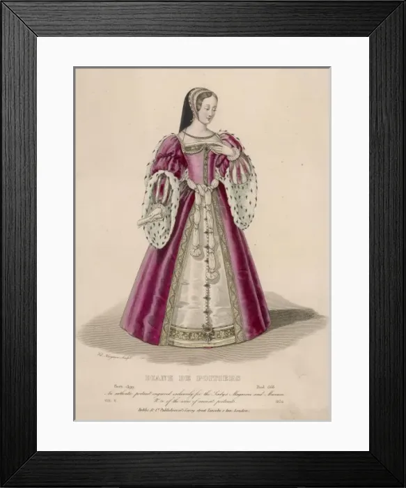 Framed Print : Diane De Poitiers / Hargra Framed Print : Diane De Poitiers / Hargra