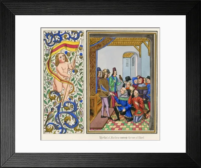 Framed Print : Citzens of Ghent Framed Print : Citzens of Ghent