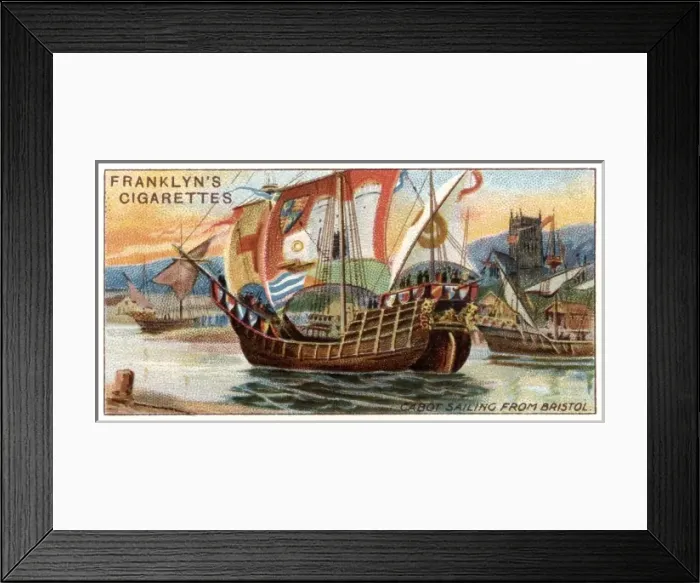 Framed Print : Cabot Sails from Bristol Framed Print : Cabot Sails from Bristol