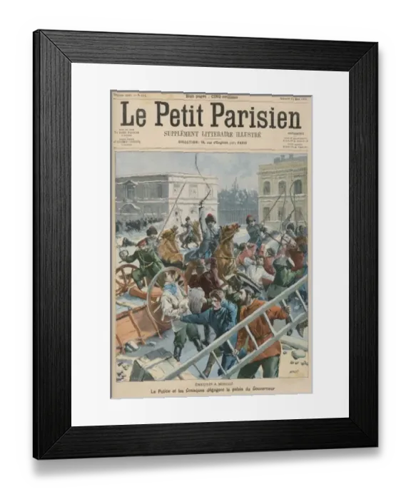 Framed Print : 1901 Riots in Moscow Framed Print : 1901 Riots in Moscow
