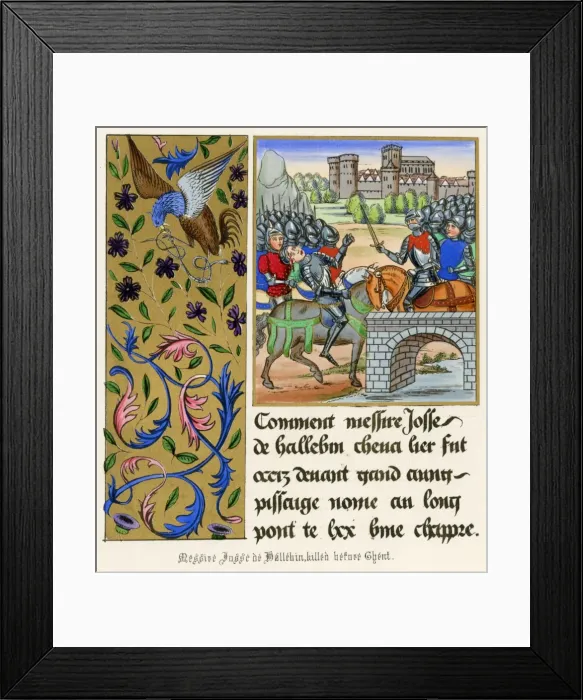 Framed Print : Death of De Hallebin Framed Print : Death of De Hallebin