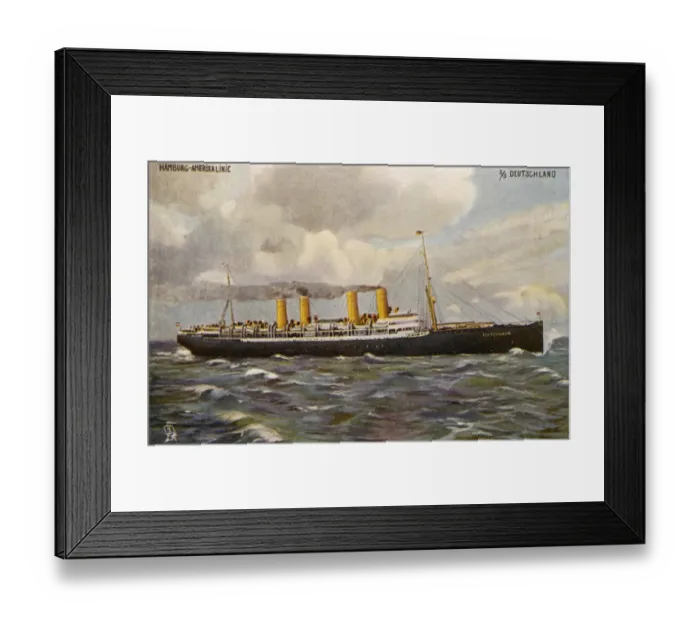 Framed Print : Steamship deutschland Framed Print : Steamship deutschland
