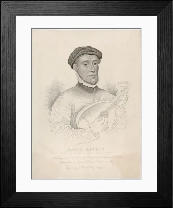 Framed Print : Rizzio Plays Lute Framed Print : Rizzio Plays Lute