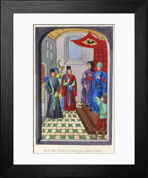 Framed Print : Court of Van Artevelde Framed Print : Court of Van Artevelde