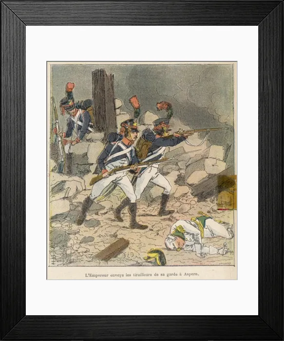 Framed Print : French at Aspern-Essling Framed Print : French at Aspern-Essling