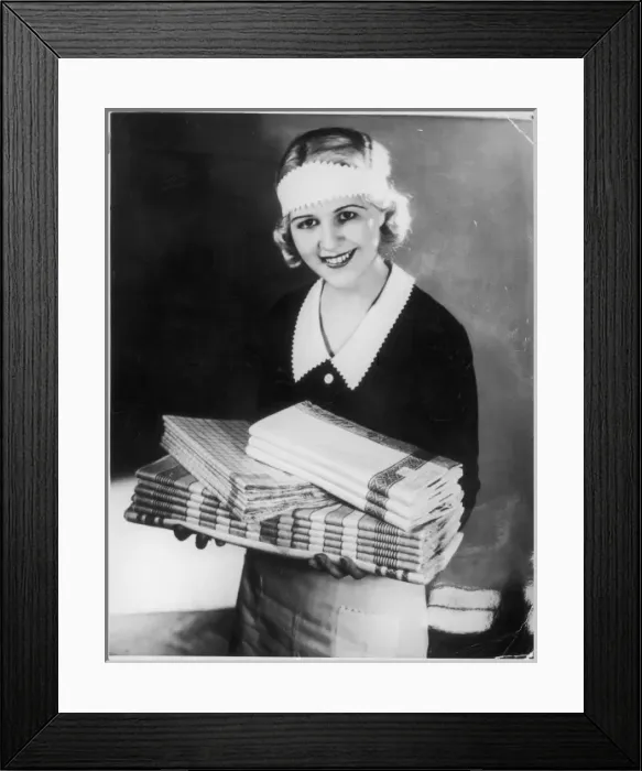 Framed Print : Housemaid / Fresh Laundry Framed Print : Housemaid / Fresh Laundry