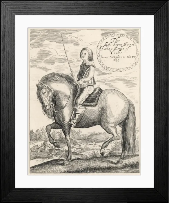 Framed Print : James II as a Youth Framed Print : James II as a Youth