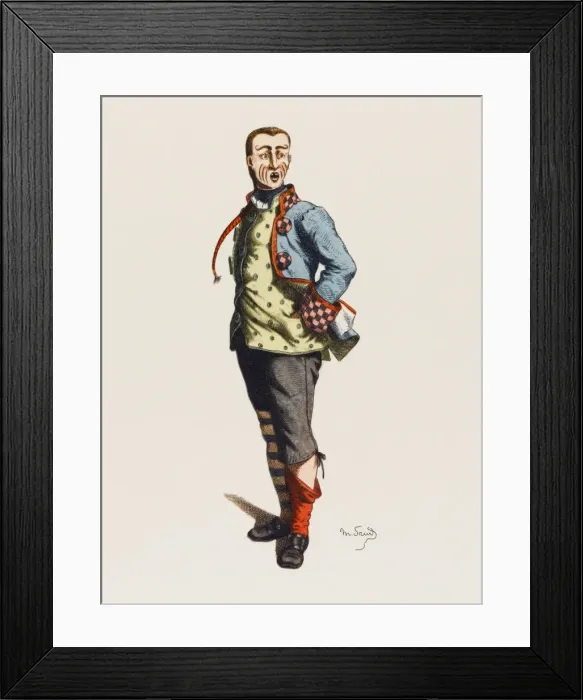 Framed Print : C. Dell arte Stenterello Framed Print : C. Dell arte Stenterello