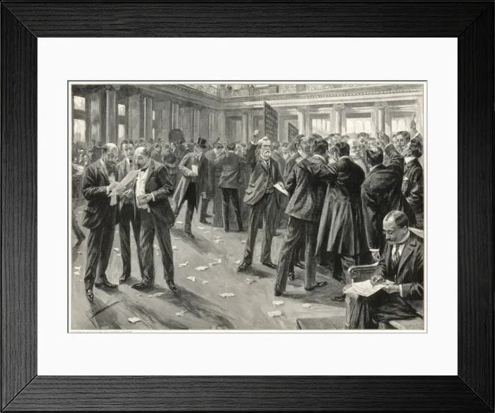 Framed Print : Berlin Exchange / 1904 Framed Print : Berlin Exchange / 1904