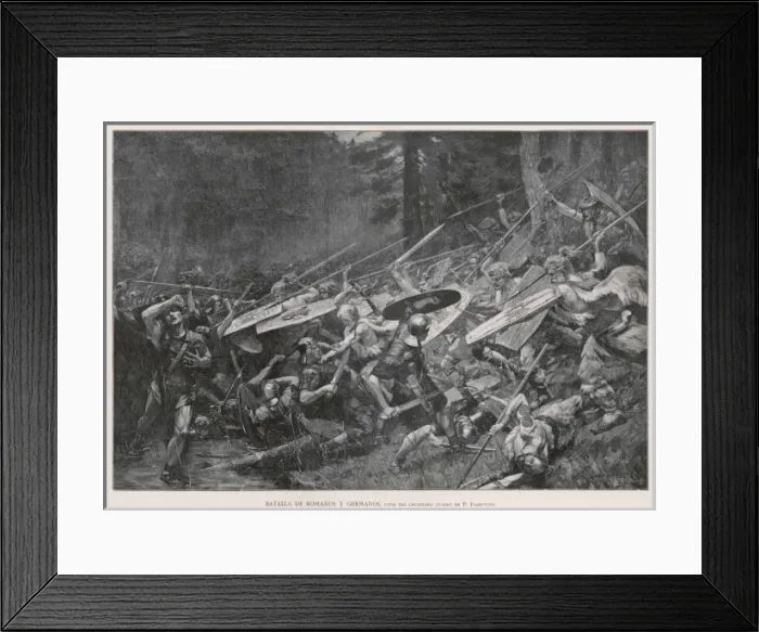 Framed Print : Germans V Romans / 1 Bc Framed Print : Germans V Romans / 1 Bc