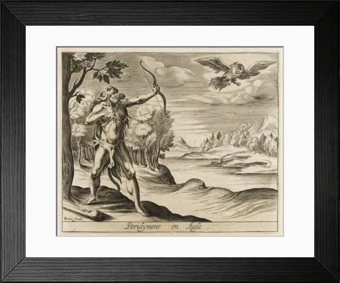 Framed Print : Herakles & Periclymene Framed Print : Herakles & Periclymene