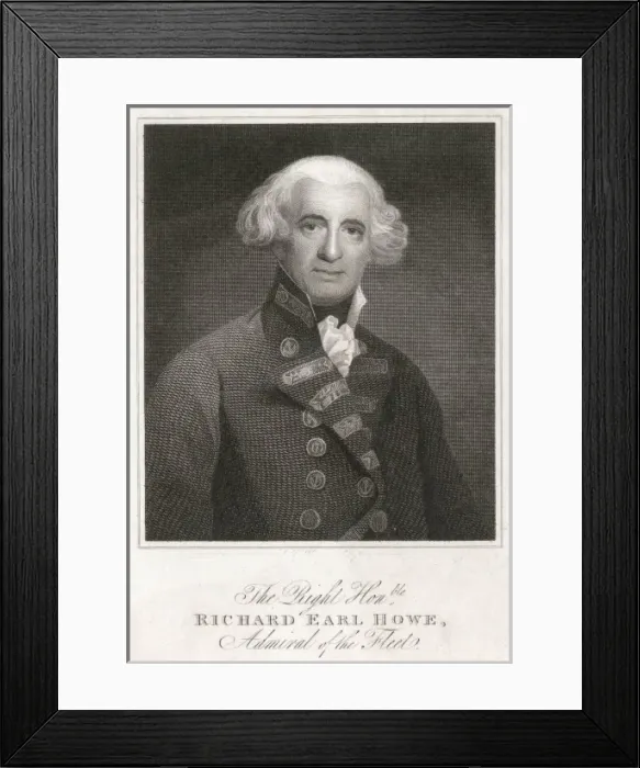 Framed Print : Richard Howe / Wedgwood Framed Print : Richard Howe / Wedgwood