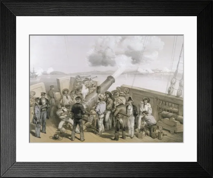 Framed Print : Bomarsund Bombarded - 2 Framed Print : Bomarsund Bombarded - 2