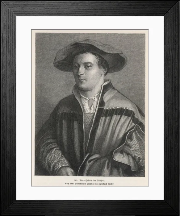 Framed Print : Hans Holbein / F Weber Framed Print : Hans Holbein / F Weber