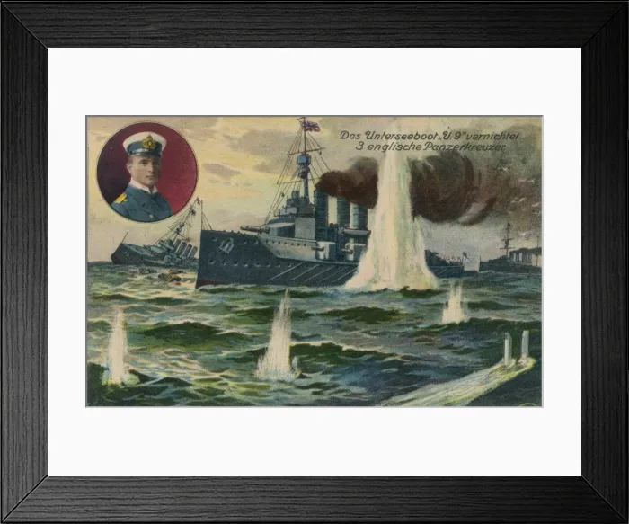 Framed Print : U-Boat Sinks Three Framed Print : U-Boat Sinks Three