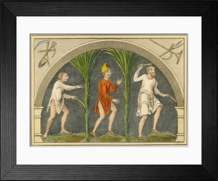 Framed Print : (Strutt) Saxon Rustics Framed Print : (Strutt) Saxon Rustics