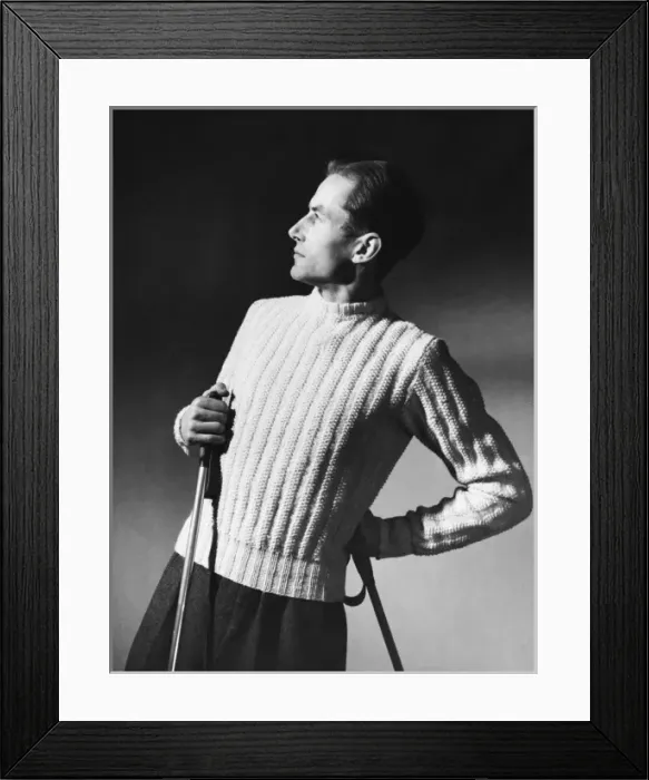 Framed Print : MENs KNITWEAR 1950S Framed Print : MENs KNITWEAR 1950S