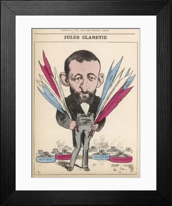 Framed Print : CLARETIE. JULES CLARETIE French writer and theatre administrator Framed Print : CLARETIE. JULES CLARETIE French writer and theatre administrator