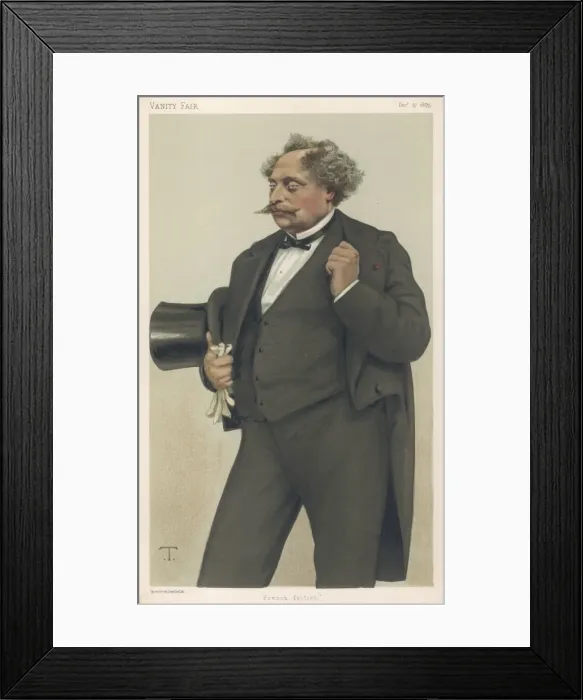 Framed Print : Dumas Fils / Van Fair 1879 Framed Print : Dumas Fils / Van Fair 1879