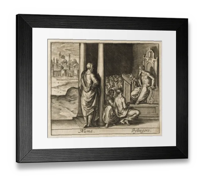 Framed Print : Numa Visits Pythagoras Framed Print : Numa Visits Pythagoras