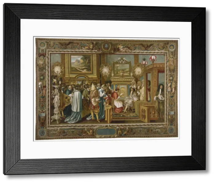 Framed Print : Louis XIV & Papal Legate Framed Print : Louis XIV & Papal Legate