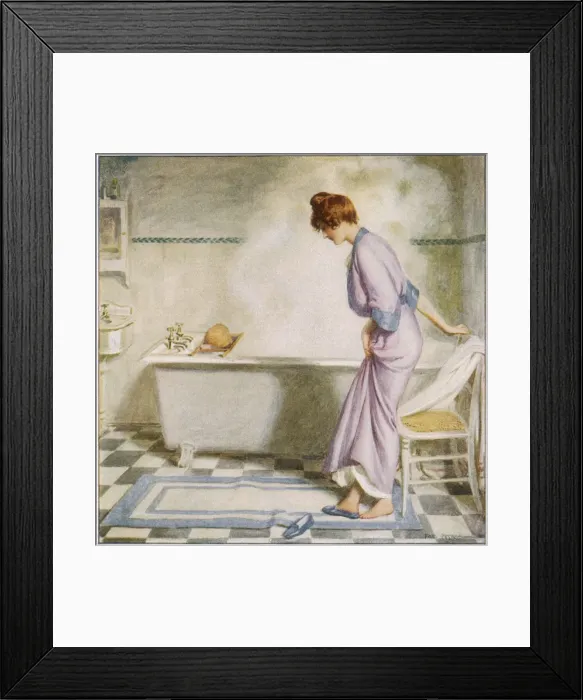 Framed Print : Lady about to Bathe Framed Print : Lady about to Bathe