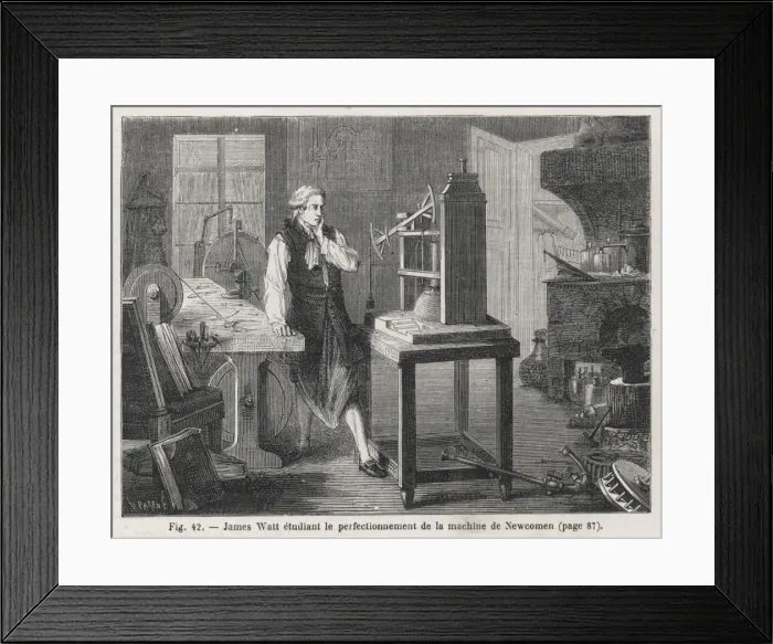 Framed Print : Watt Studies Newcomen s Framed Print : Watt Studies Newcomen s