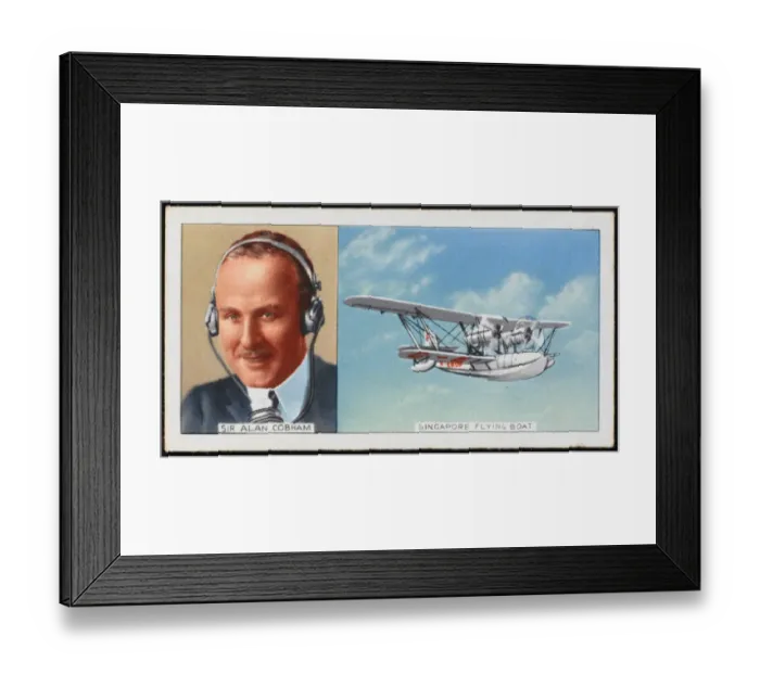 Framed Print : Cobham / Singapore Flying Framed Print : Cobham / Singapore Flying