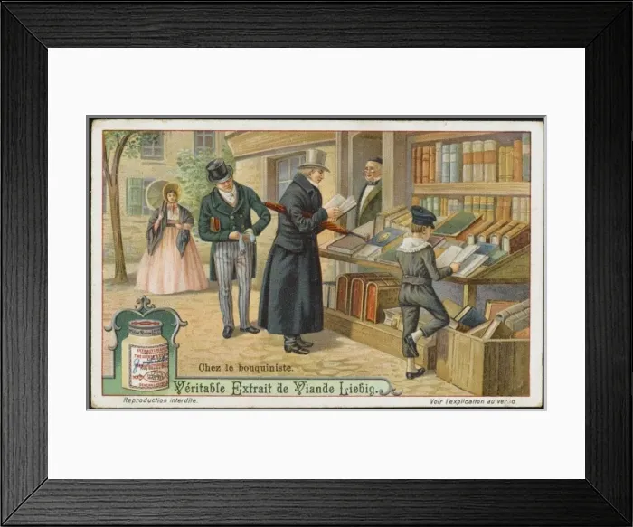 Framed Print : Reading Outside Shop Framed Print : Reading Outside Shop