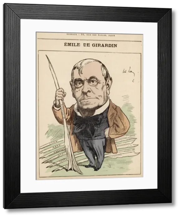 Framed Print : Emile De Girardin / Hommes Framed Print : Emile De Girardin / Hommes