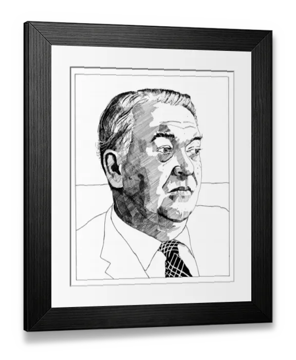 Framed Print : Kingsley Amis Framed Print : Kingsley Amis