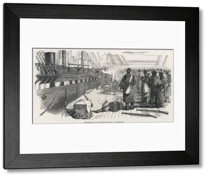 Framed Print : British Troops Embark Framed Print : British Troops Embark