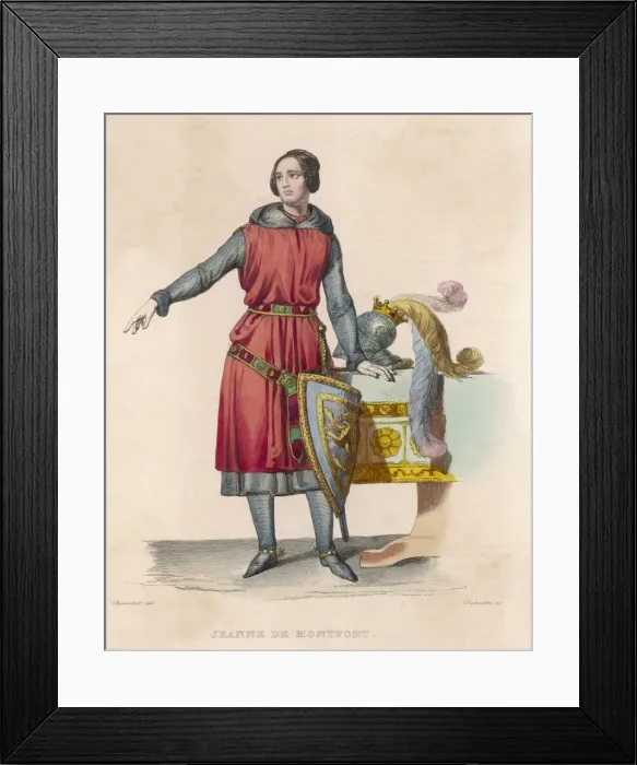 Framed Print : Jeanne De Montfort / 1342 Framed Print : Jeanne De Montfort / 1342