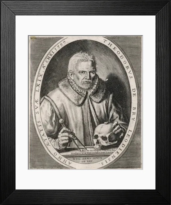 Framed Print : Theodor De Bry / Self? Framed Print : Theodor De Bry / Self?