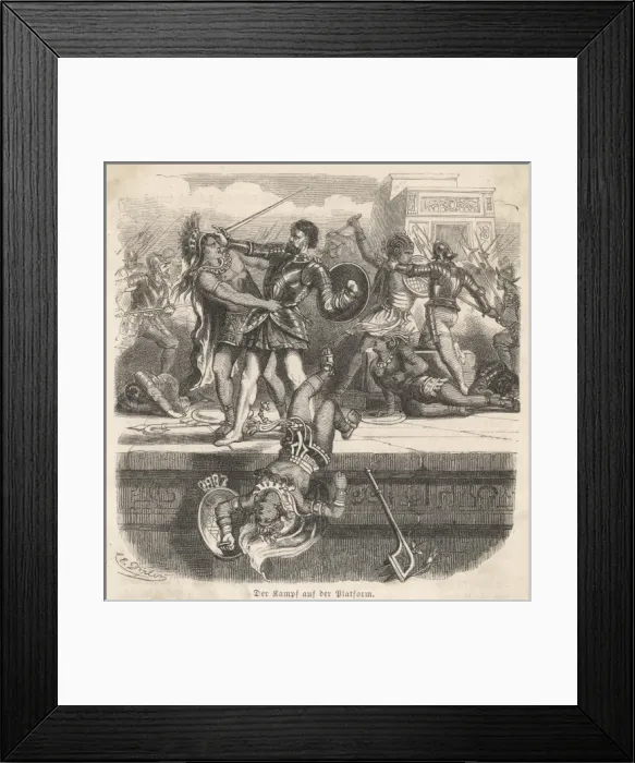 Framed Print : Battle of Platform 1520 Framed Print : Battle of Platform 1520