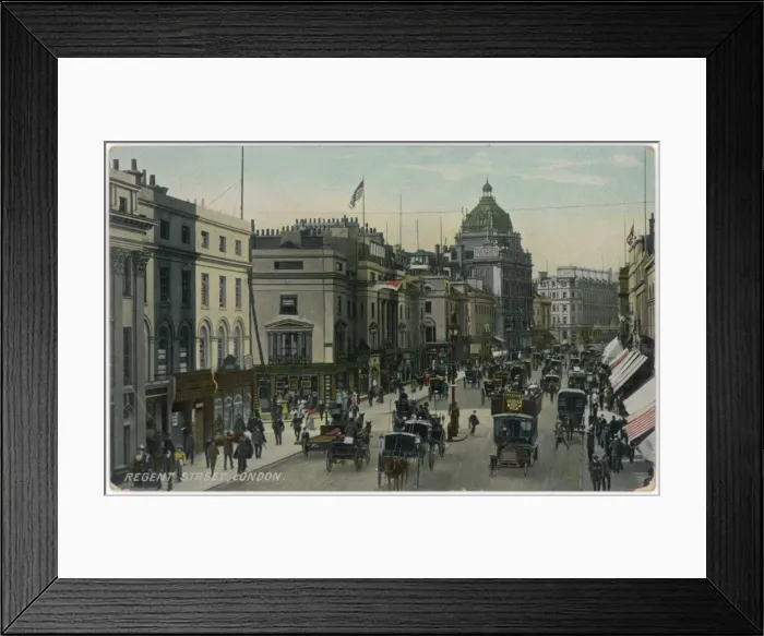 Framed Print : Regent Street in 1907 Framed Print : Regent Street in 1907