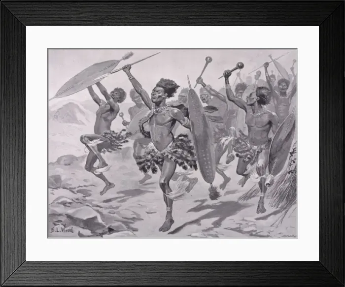 Framed Print : Matabele / On the War Path Framed Print : Matabele / On the War Path