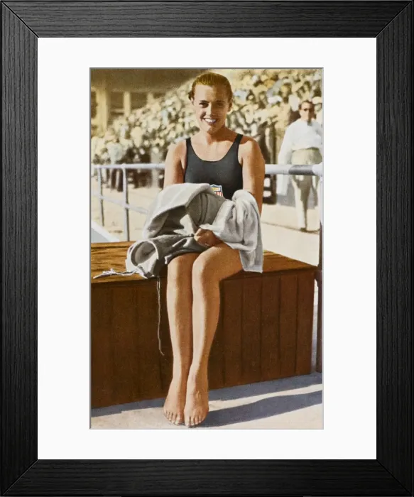 Framed Print : Olympics / 1932 / Swimming Framed Print : Olympics / 1932 / Swimming