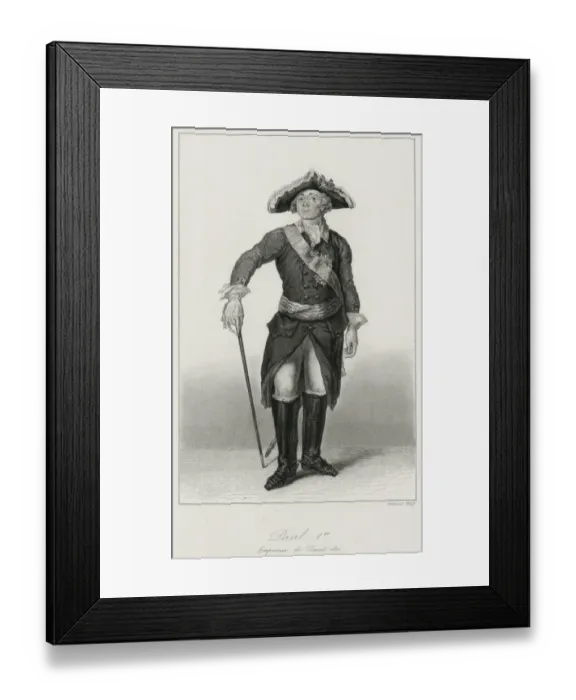 Framed Print : Paul I / Russia / Wolff Framed Print : Paul I / Russia / Wolff