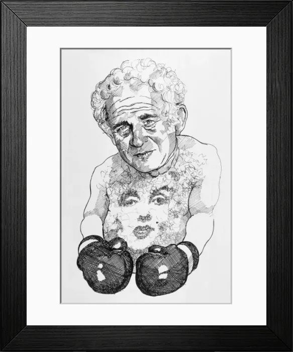 Framed Print : Norman Mailer / Morgan Framed Print : Norman Mailer / Morgan