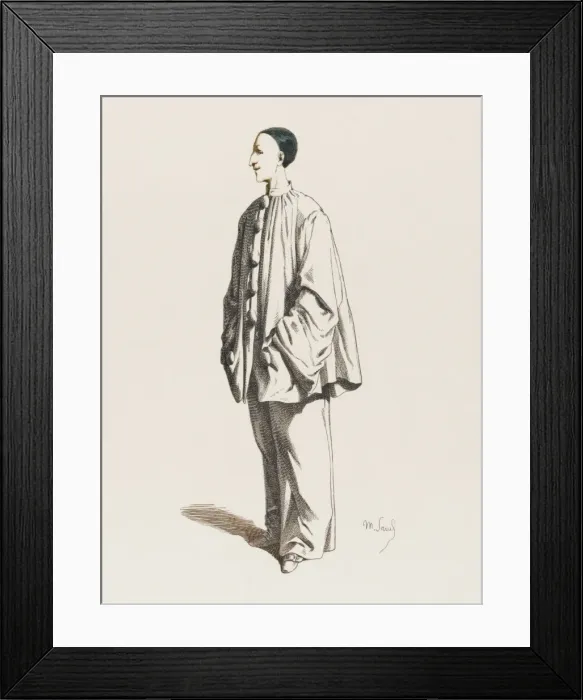 Framed Print : Comm. Dell arte Pierrot Framed Print : Comm. Dell arte Pierrot