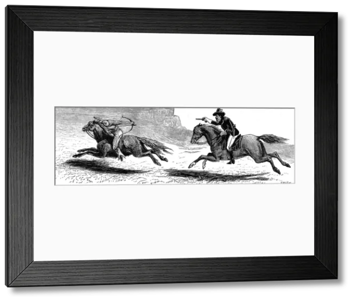 Framed Print : American Indians. An Artist in the Far West. United States T Framed Print : American Indians. An Artist in the Far West. United States T