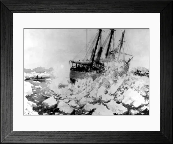 Framed Print : The Fram released from the Ice, Greenland Sea, 1896 Framed Print : The Fram released from the Ice, Greenland Sea, 1896