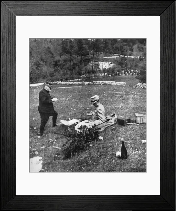 Framed Print : Joffre and the King of Italy Framed Print : Joffre and the King of Italy