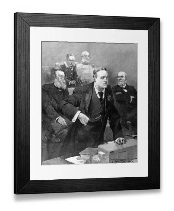 Framed Print : Earl of Roseberys Maiden Speech as Prime Minister, 1894 Framed Print : Earl of Roseberys Maiden Speech as Prime Minister, 1894