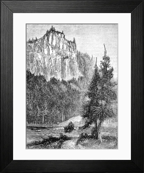 Framed Print : Gibbon Canyon, Yellowstone Park, 1888 Framed Print : Gibbon Canyon, Yellowstone Park, 1888