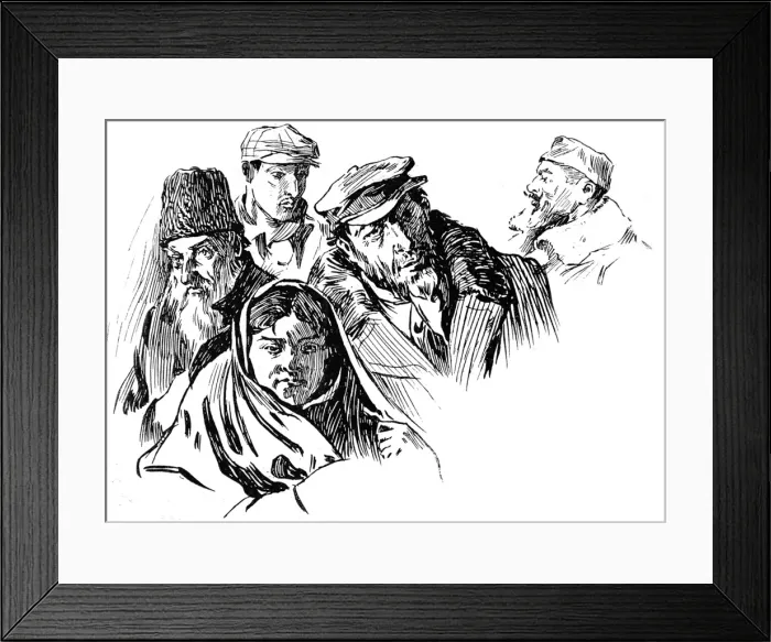 Framed Print : Immigrants in the East End of London, 1904 Framed Print : Immigrants in the East End of London, 1904